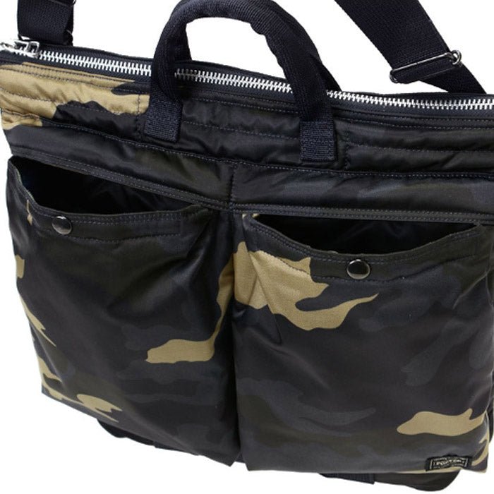 Porter by Yoshida Counter Shade Helmet Bag (Woodland Khaki)  - Allike Store