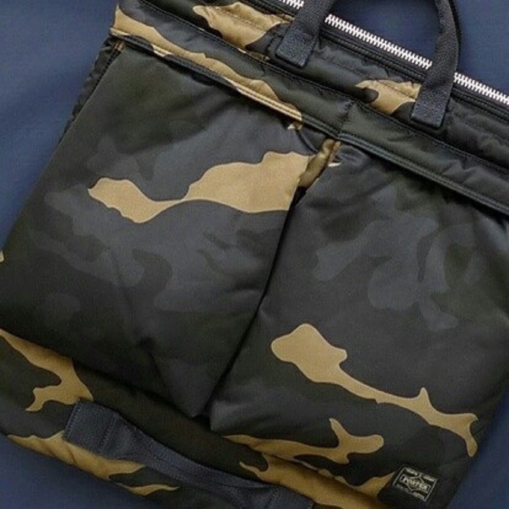 Porter by Yoshida Counter Shade Helmet Bag (Woodland Khaki) - Allike Store