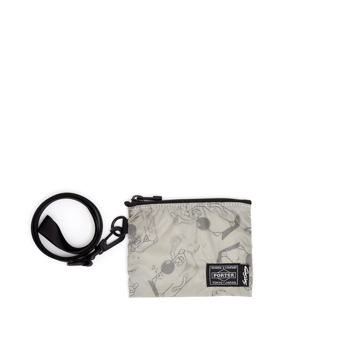 Porter by Yoshida x Gasius Pouch and Strap (Grau) - Allike Store