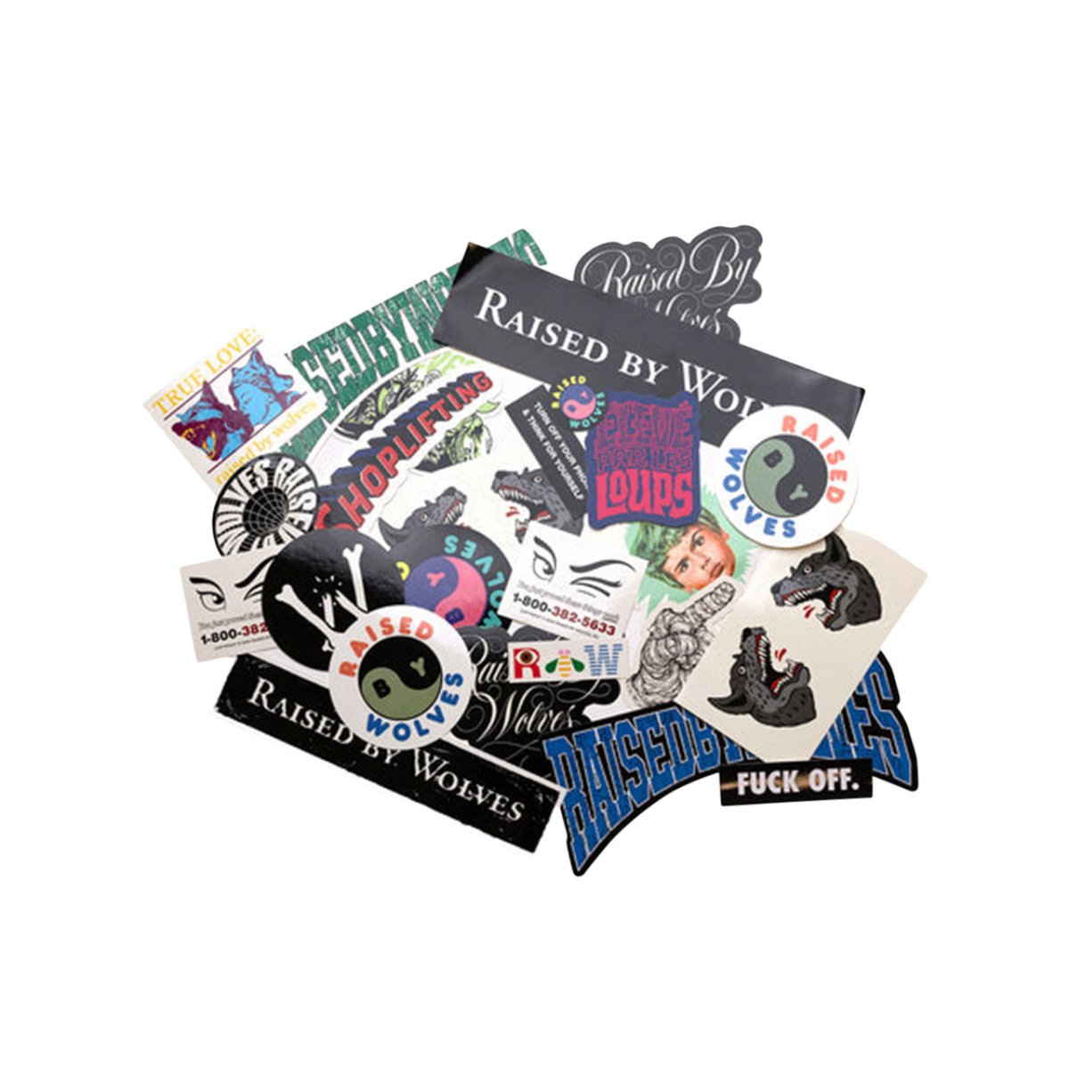 Raised by Wolves Assorted Sticker Pack (Multi) - Allike Store