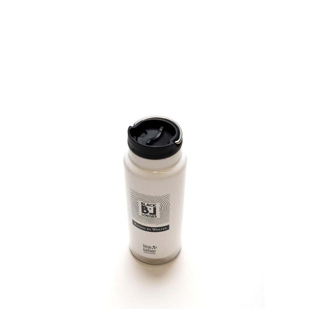 Raised by Wolves Black Lodges Insulated Bottle (Weiß) - Allike Store