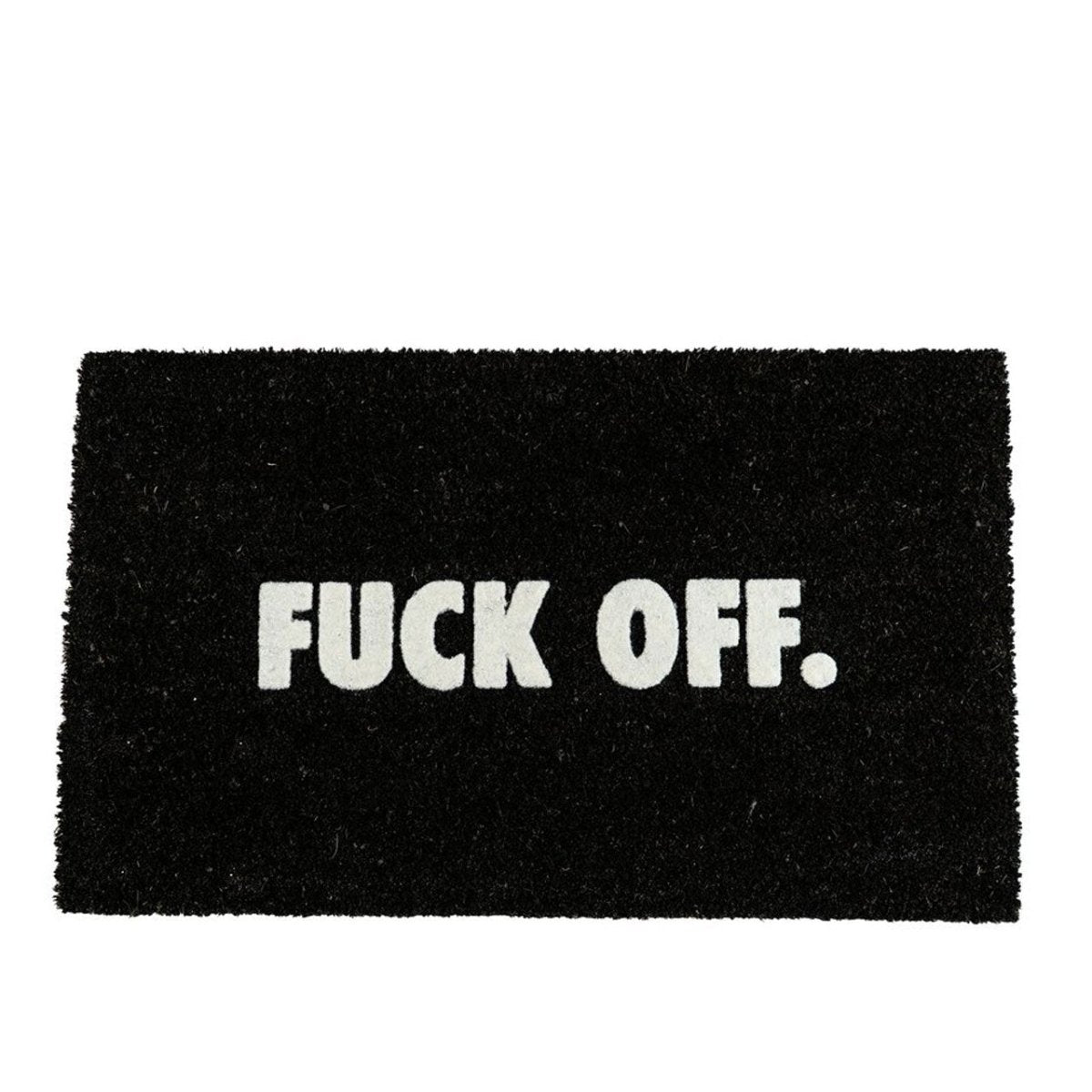 Raised by Wolves Fuck Off Coco Mat (Schwarz) - Allike Store