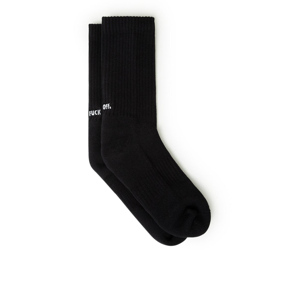 Raised by Wolves Fuck Off Crew Socks (Schwarz) - Allike Store