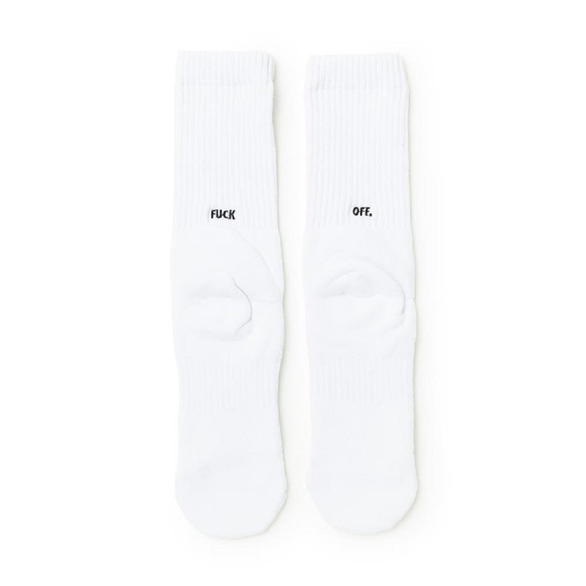 Raised by Wolves Fuck Off Socks (Weiß) - Allike Store