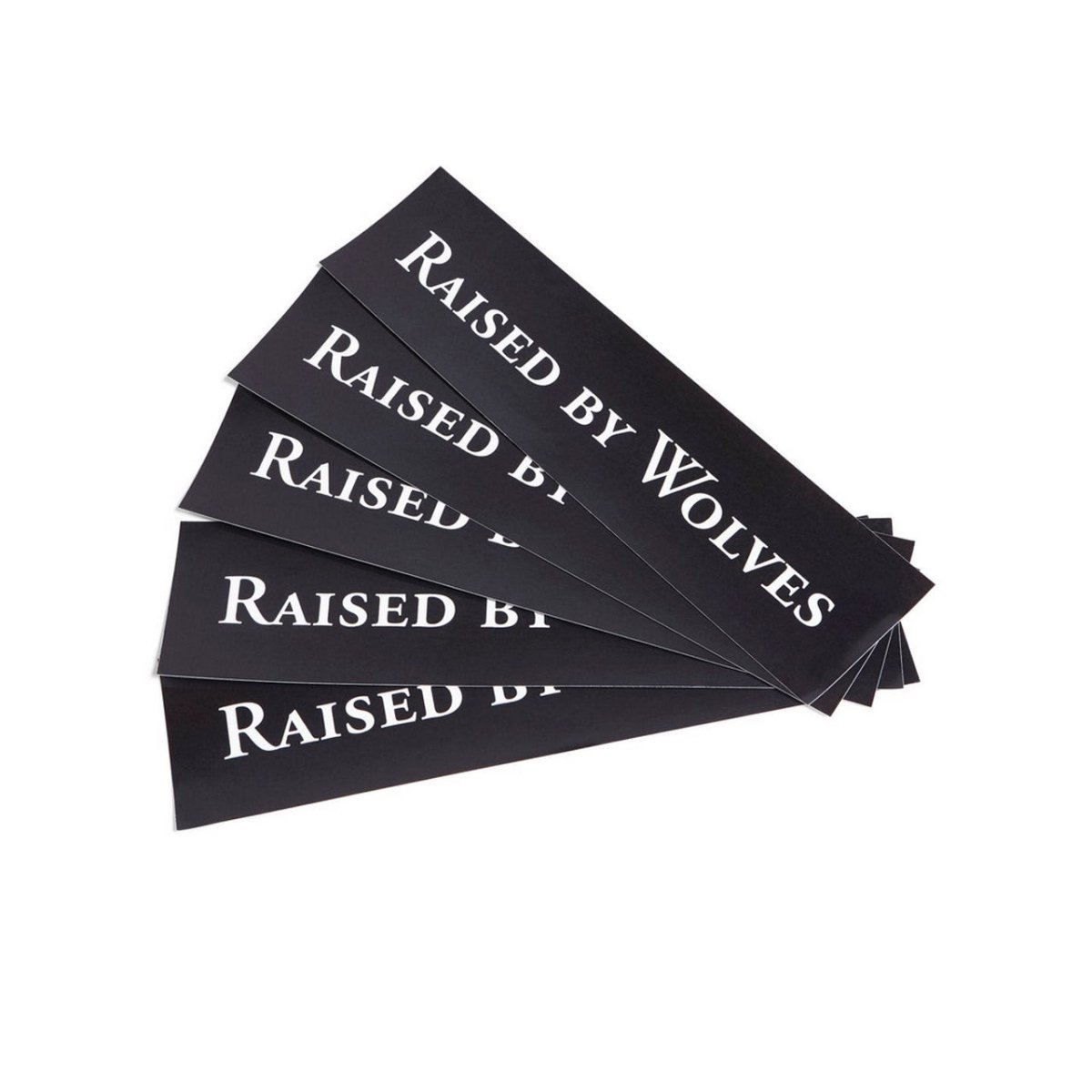 Raised by Wolves Logotype Stickers (5 Pack) (Schwarz) - Allike Store