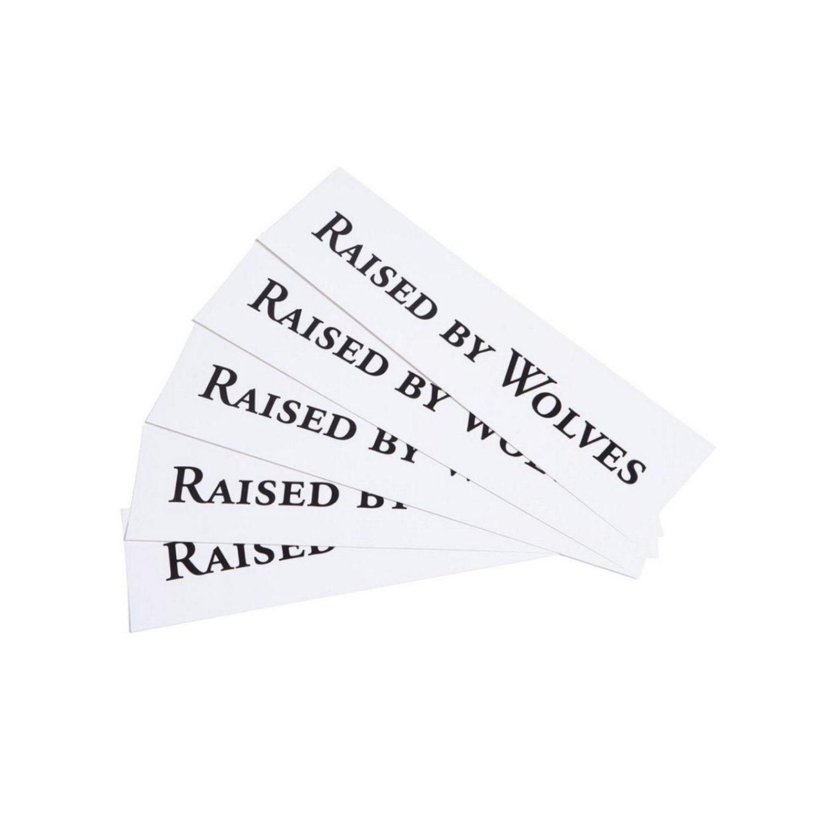 Raised by Wolves Logotype Stickers (5 Pack) (Weiß) - Allike Store