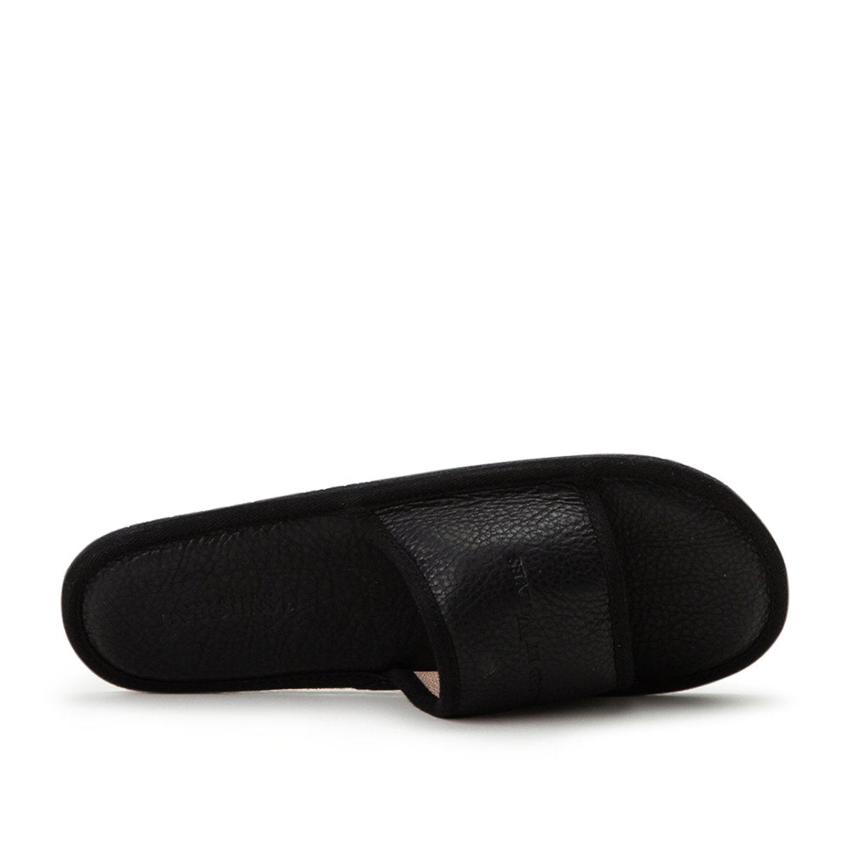 Raised by Wolves Manitobah Mukluks Leather Slides (Schwarz) - Allike Store