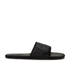 Raised by Wolves Manitobah Mukluks Leather Slides (Schwarz) - Allike Store