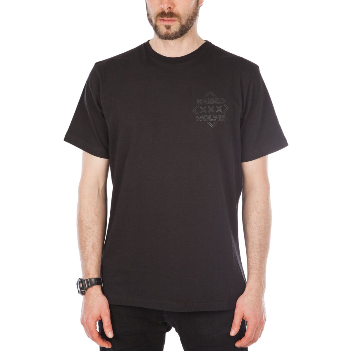 Raised by Wolves Red-Light T-Shirt (Schwarz) - Allike Store