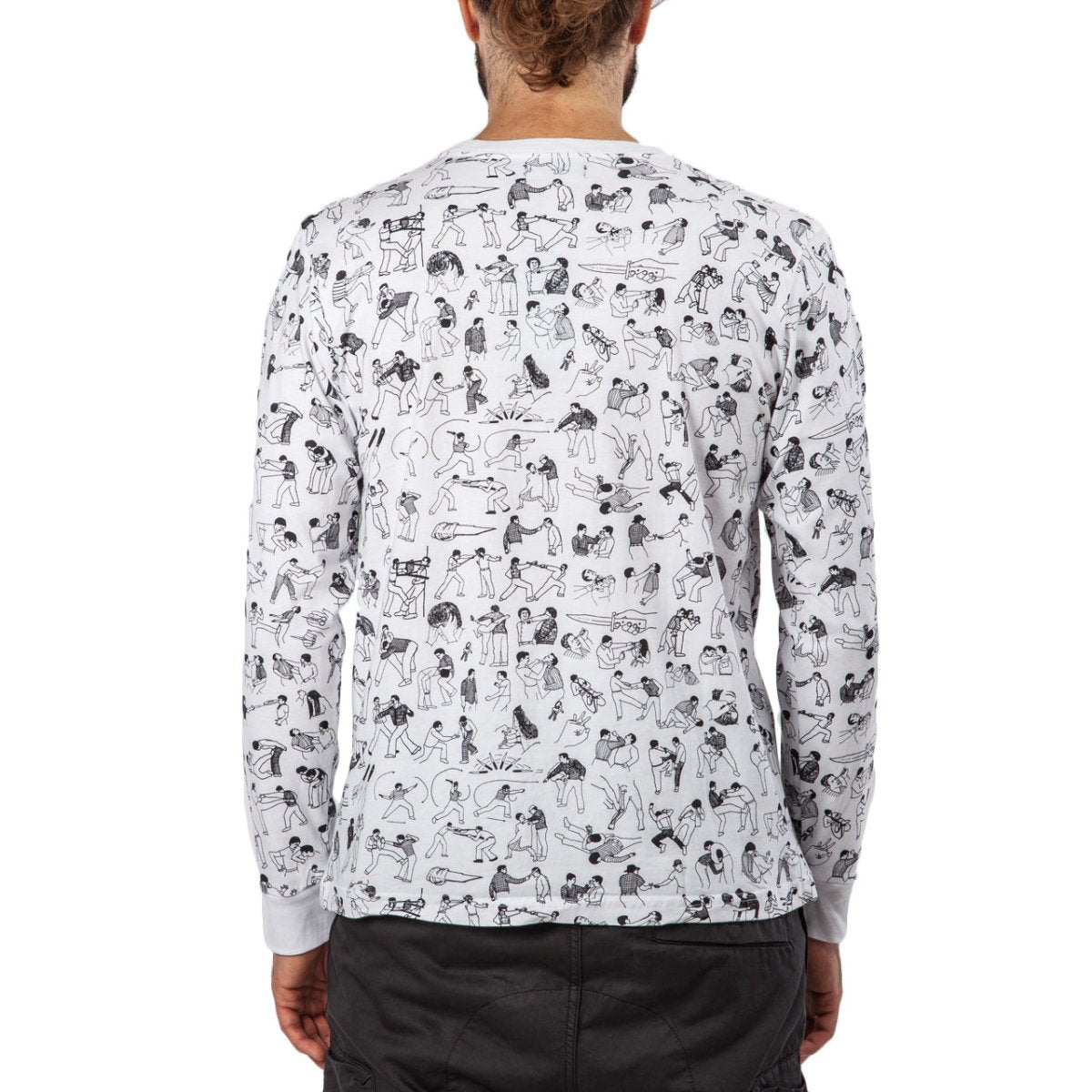 Raised by Wolves Riot Long Sleeve T-Shirt (Weiß) - Allike Store