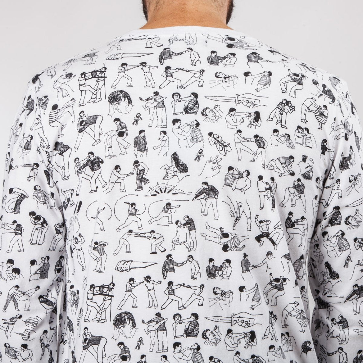 Raised by Wolves Riot Long Sleeve T-Shirt (Weiß) - Allike Store