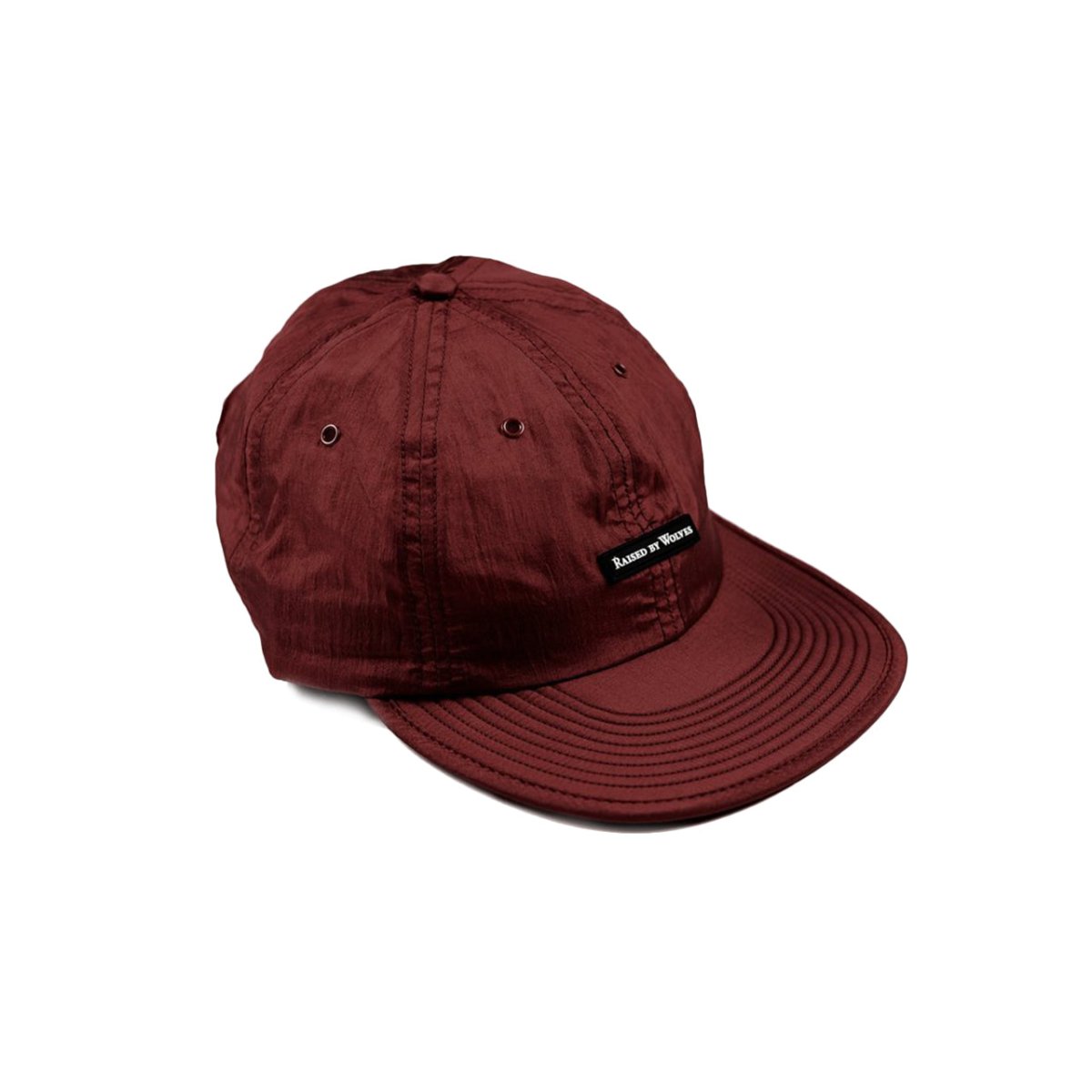 Raised by Wolves Trilobal 6 Panel Cap (Weinrot) - Allike Store