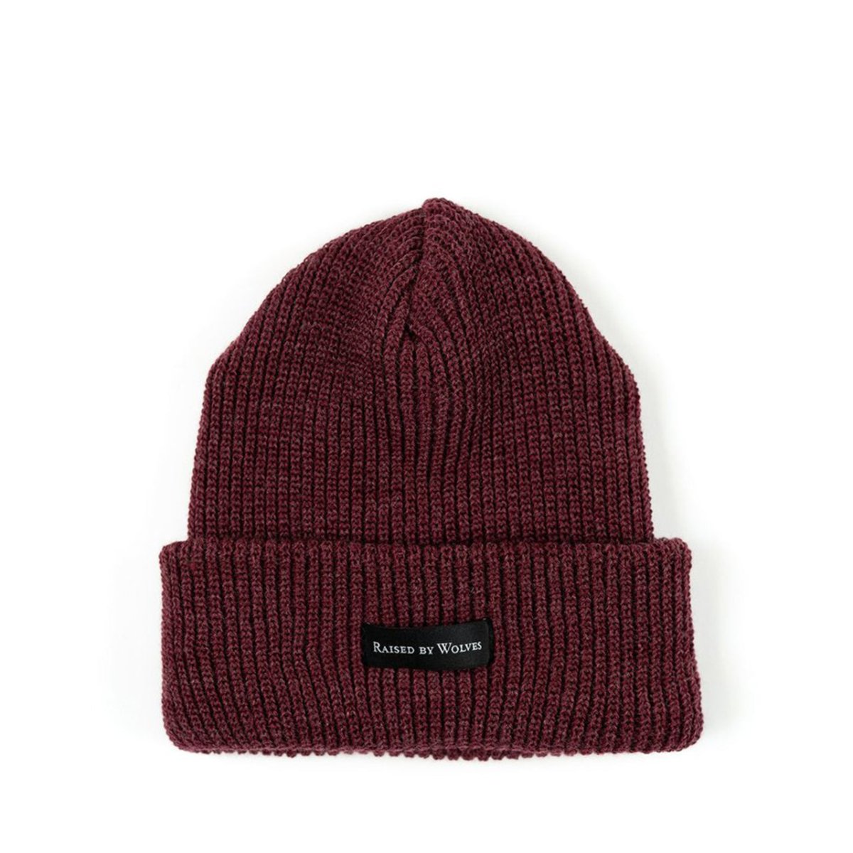 Raised By Wolves Waffle Knit Watch Beanie (Weinrot) - Allike Store