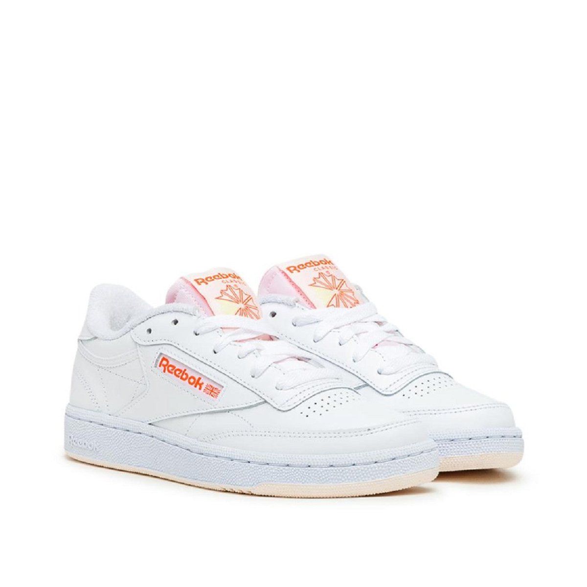Reebok WMNS Club C 85 (Weiß / Orange) - Allike Store