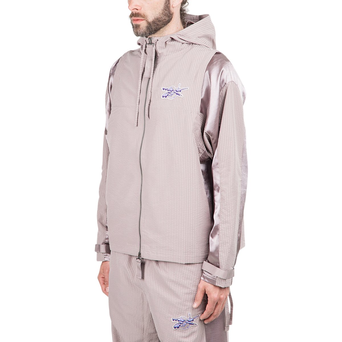 Reebok x Cottweiler Convertible Jacket (Grau / Flieder)  - Allike Store