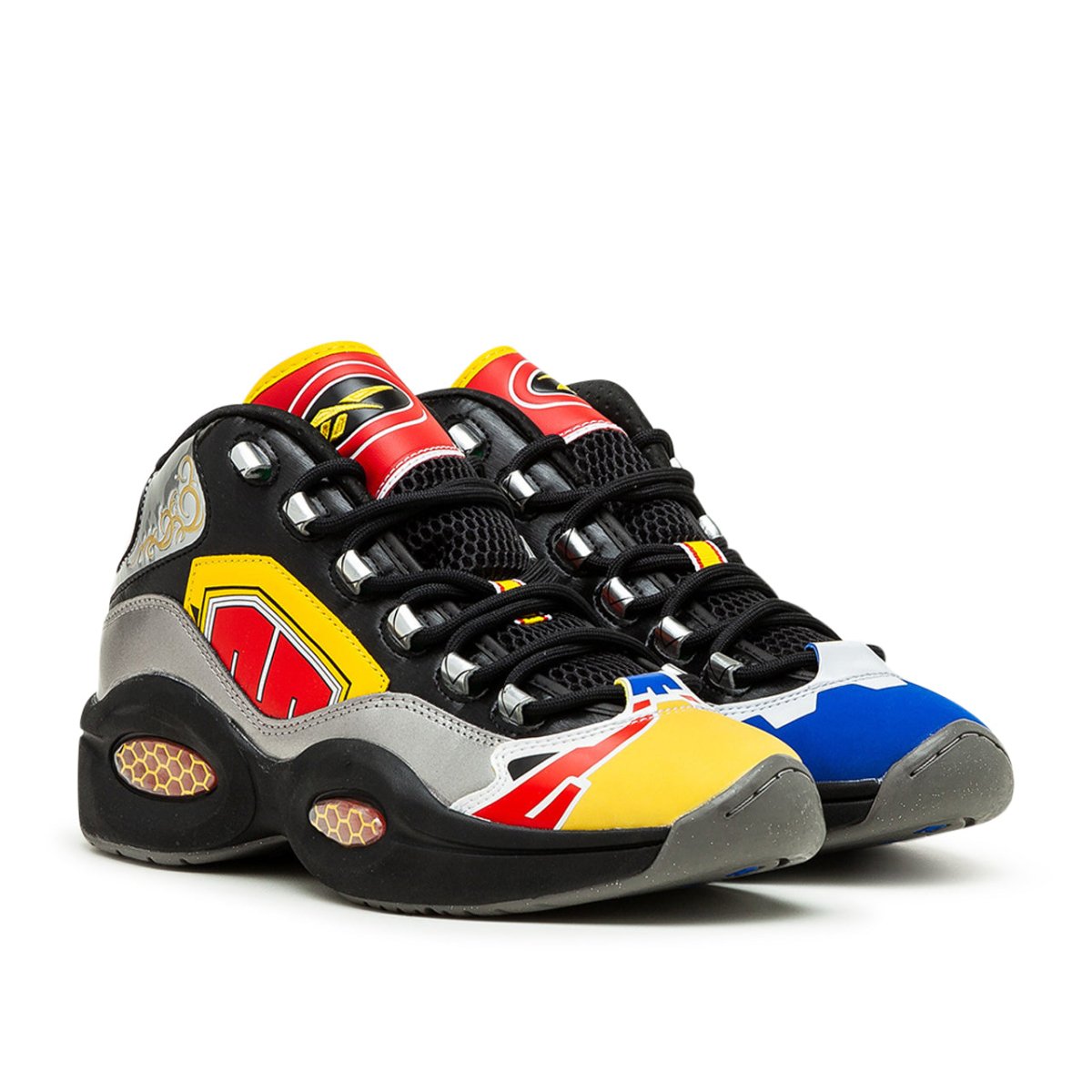 Reebok x Power Rangers Question Mid (Schwarz / Multi)  - Allike Store