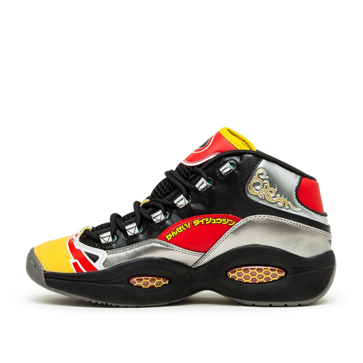 Reebok x Power Rangers Question Mid (Schwarz / Multi)  - Allike Store