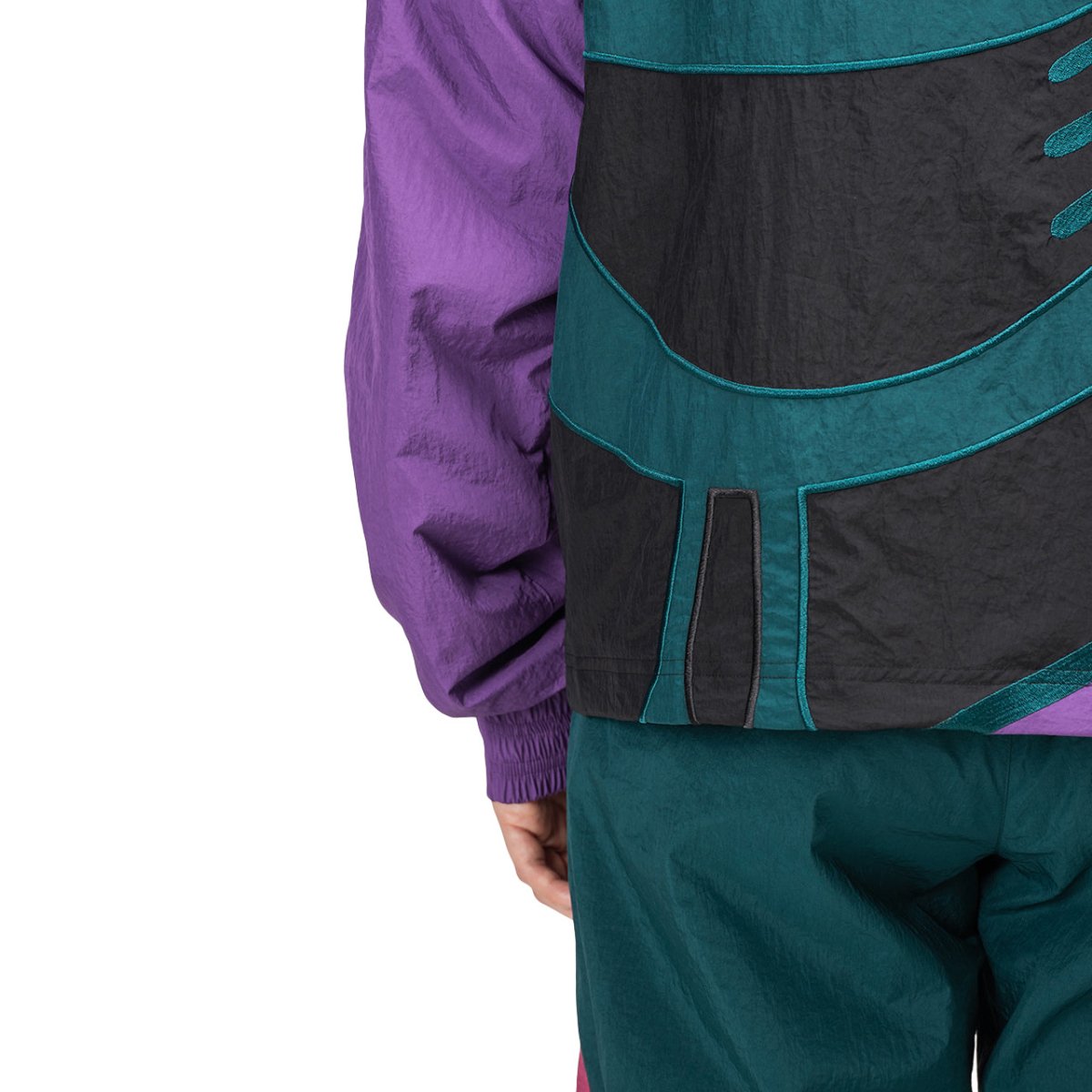 Reebok X Pyer Moss Sankofa Bomber (Schwarz / Teal / Lila) - Allike Store
