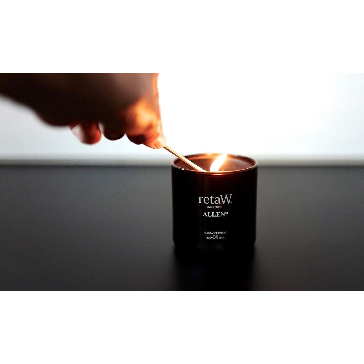 retaW Fragrance Candle 'Allen' (Schwarz) - Allike Store