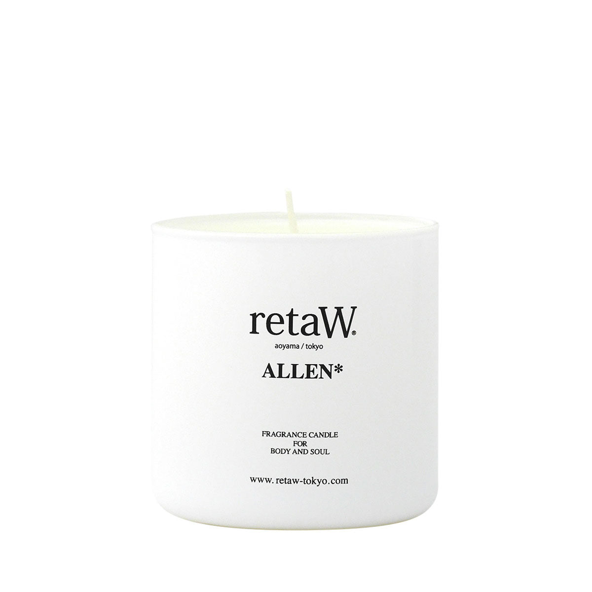 retaW Fragrance Candle 'Allen' (Weiß) - Allike Store