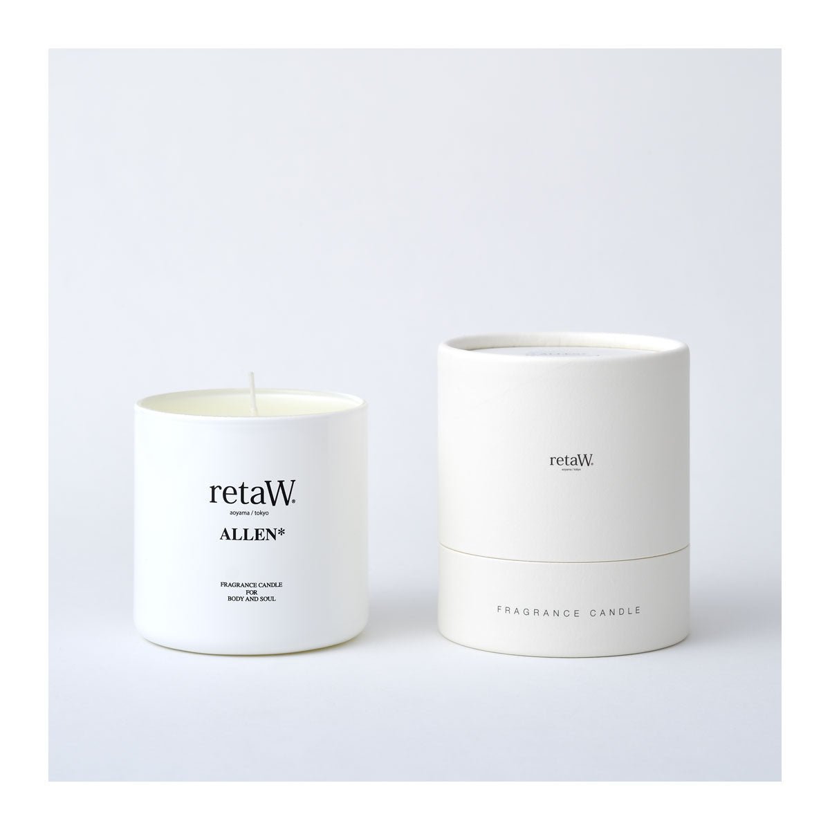 retaW Fragrance Candle 'Allen' (Weiß) - Allike Store