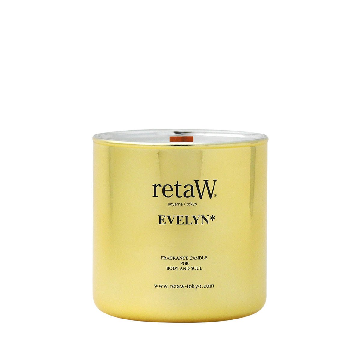 retaW Fragrance Candle 'Evelyn' (Metallic Gold) - Allike Store