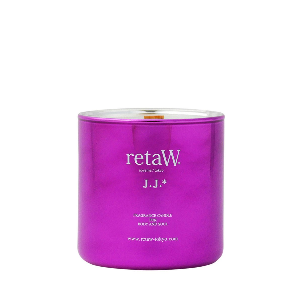 retaW Fragrance Candle 'J.J.' (Metallic Pink) - Allike Store