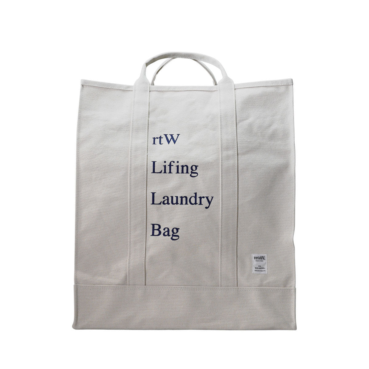 retaW Laundry Bag 'rtW Lifing' (Natural) - Allike Store