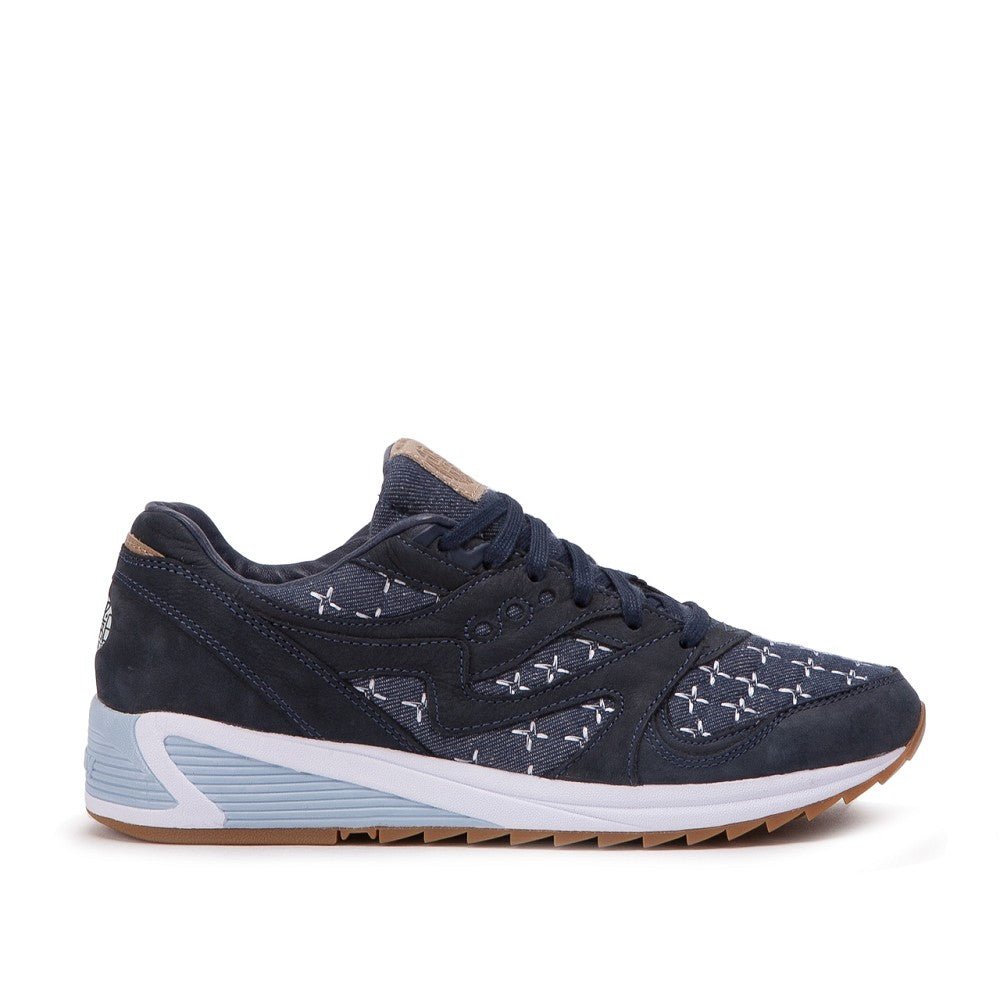 Saucony x UP THERE GRID 8000 'SASHIKO' (Navy) - Allike Store