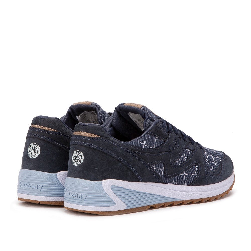 Saucony x UP THERE GRID 8000 'SASHIKO' (Navy) - Allike Store