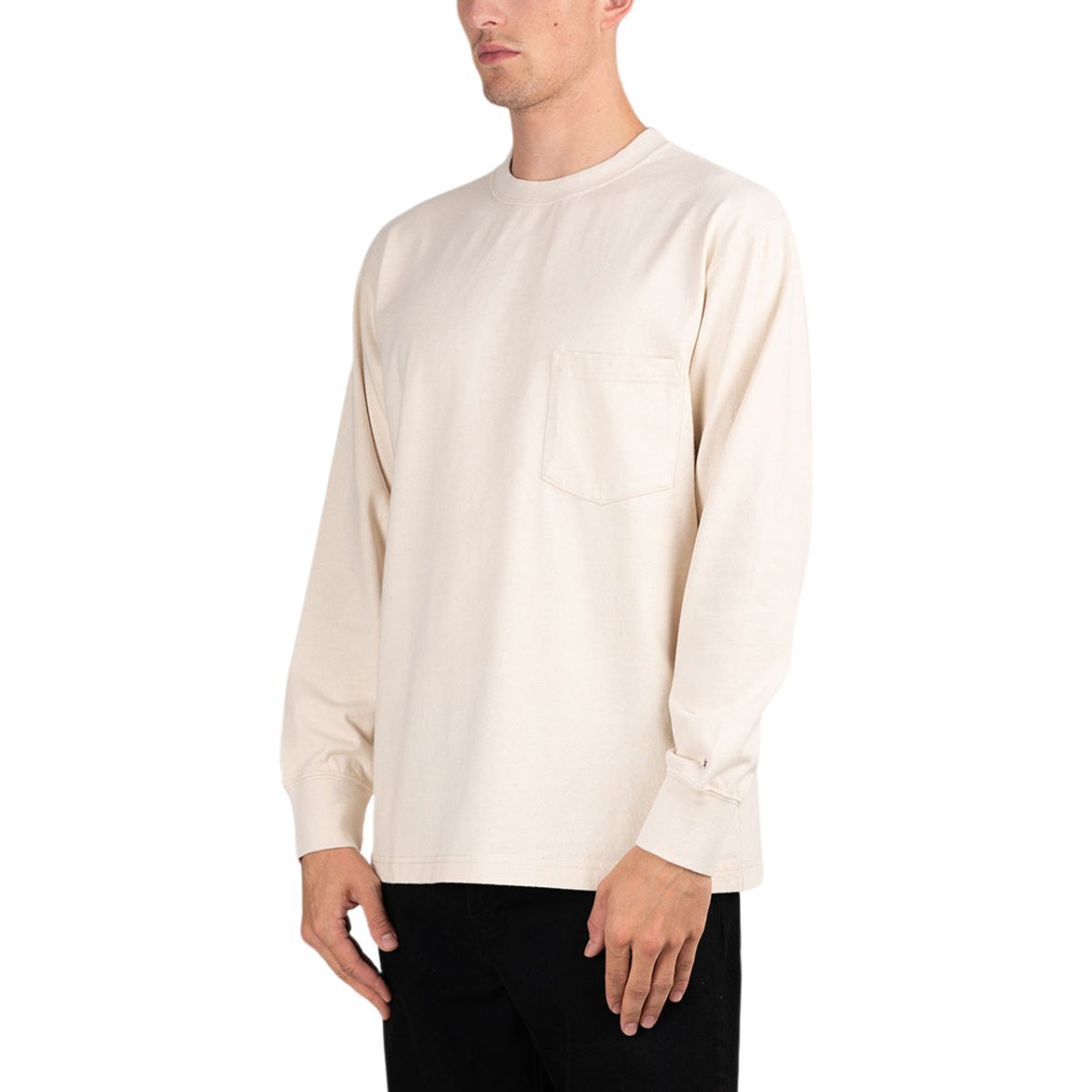 Snow Peak Recycled Cotton Long Sleeve T-Shirt (Beige) - Allike Store