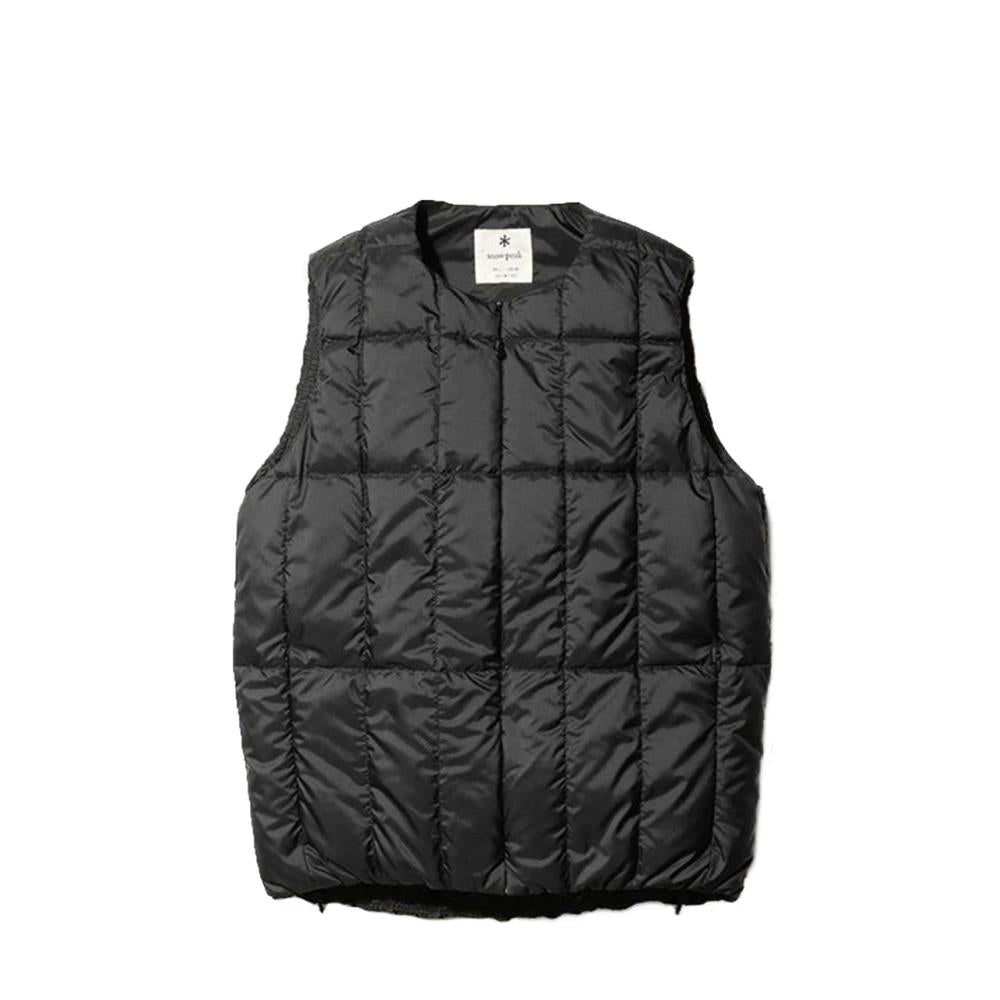 Snow Peak Recycled Middle Down Vest (Schwarz) - Allike Store
