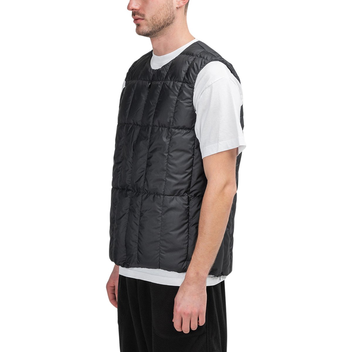Snow Peak Recycled Middle Down Vest (Schwarz) - Allike Store