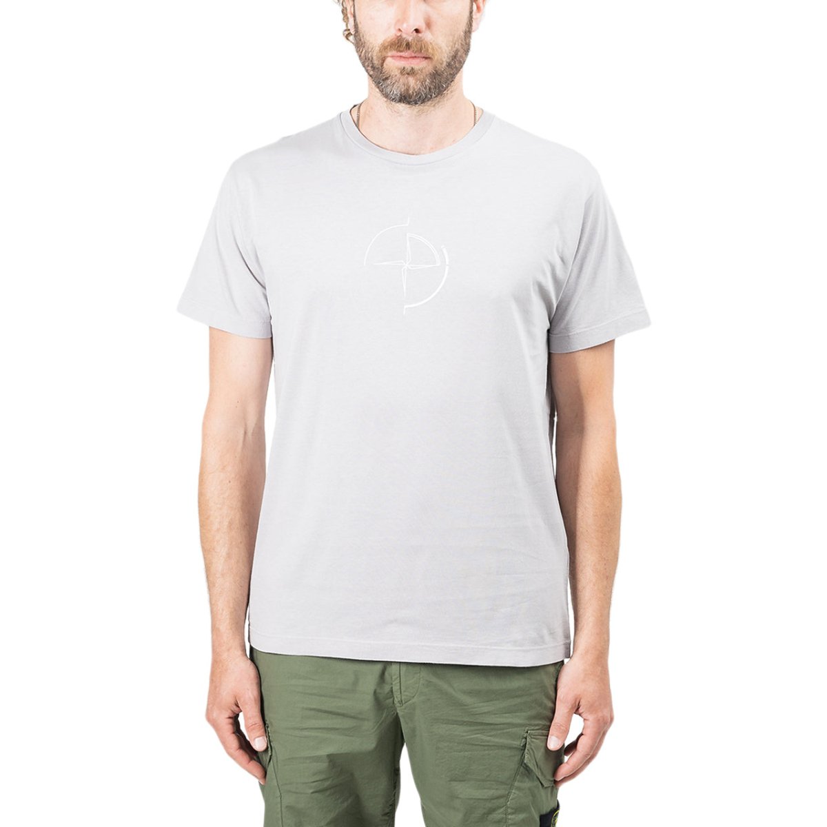 Stone Island 'Data Scan' T-Shirt (Grau) - Allike Store