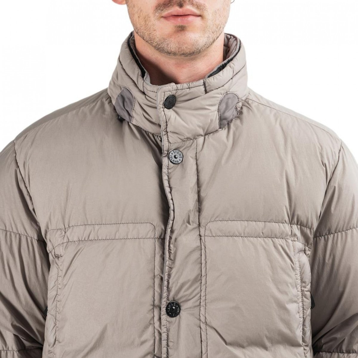 Stone Island Garment Dyed Crinkle Reps Down Jacket (Khaki) - Allike Store