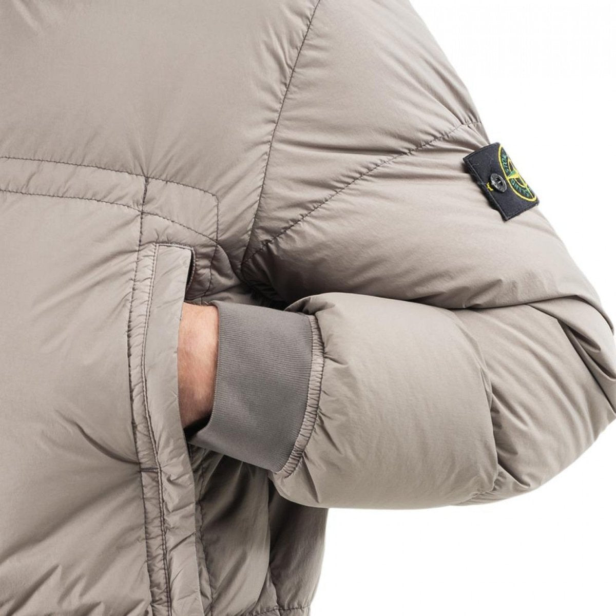Stone Island Garment Dyed Crinkle Reps Down Jacket (Khaki) - Allike Store
