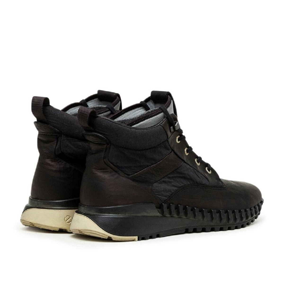 Stone Island Garment Dyed Leather Exostrike Boot (Schwarz) - Allike Store