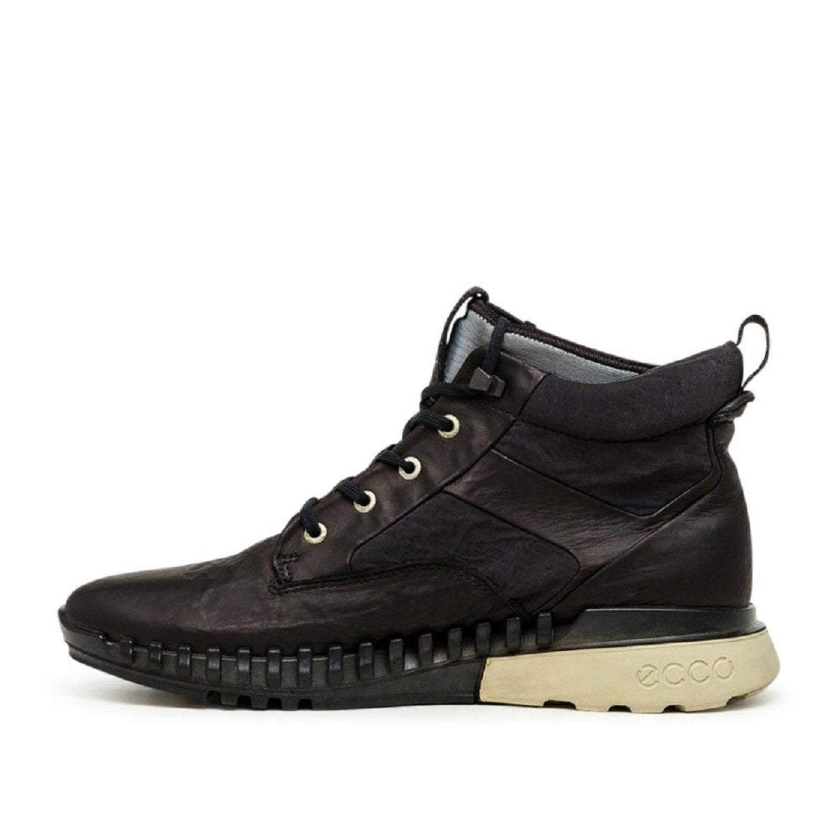 Stone Island Garment Dyed Leather Exostrike Boot (Schwarz) - Allike Store