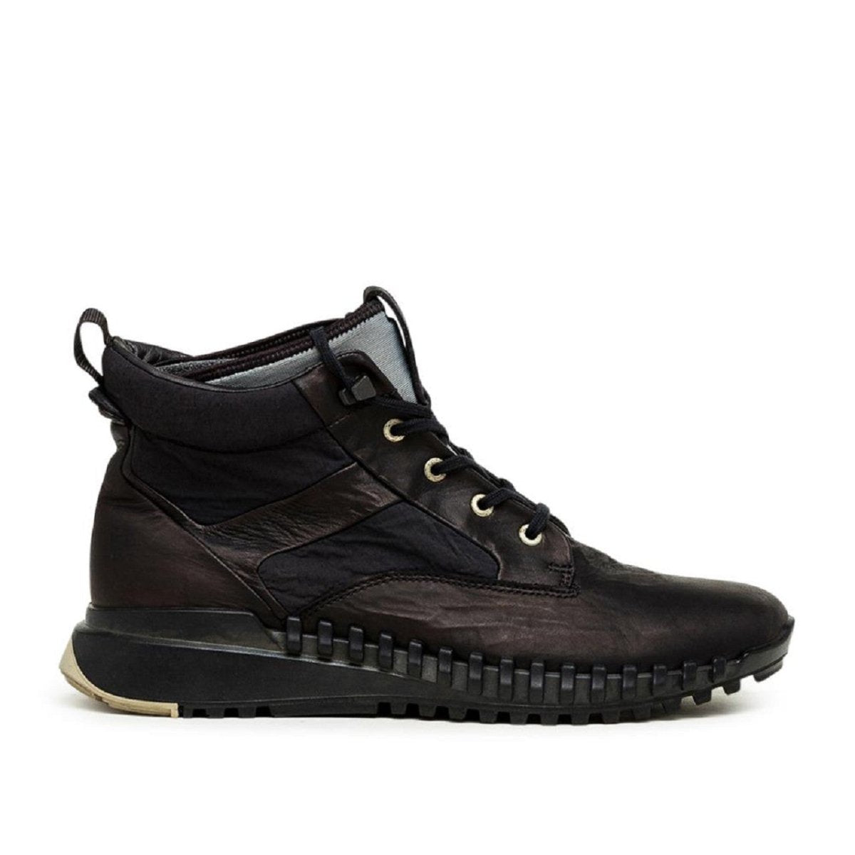Stone Island Garment Dyed Leather Exostrike Boot (Schwarz) - Allike Store