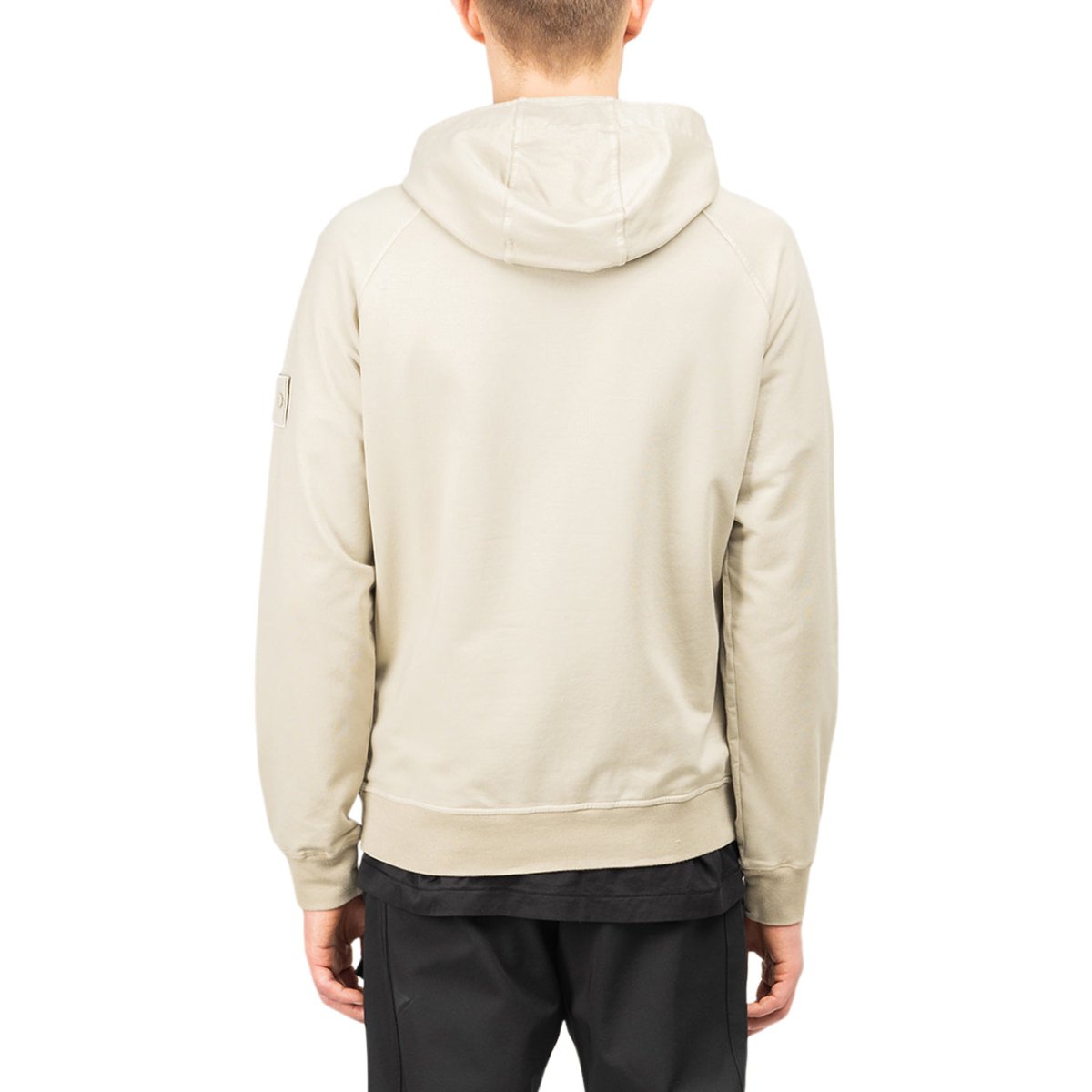 Stone Island Ghost Piece Cotton Stretch Fleece Hoodie (Beige) - Allike Store