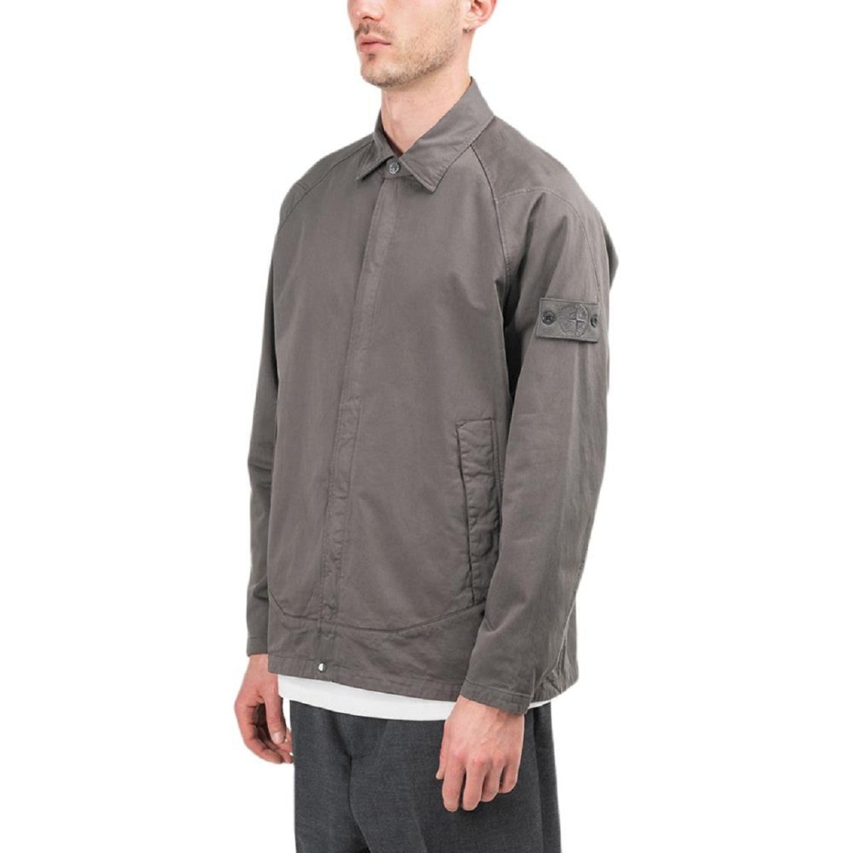 Stone Island 'Ghost Piece' Overshirt (Anthrazit)  - Allike Store