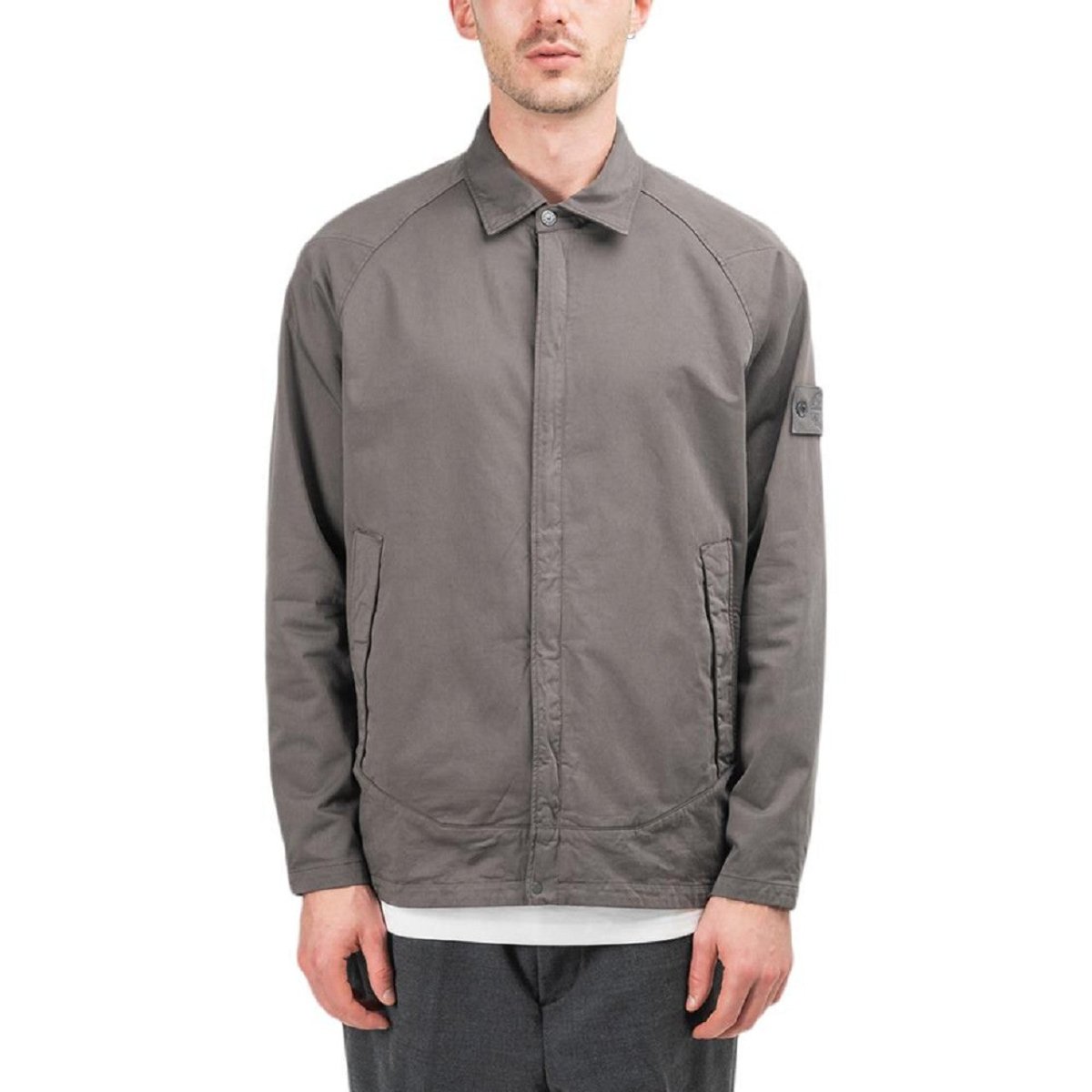 Stone Island 'Ghost Piece' Overshirt (Anthrazit)  - Allike Store