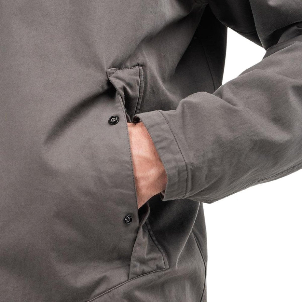 Stone Island 'Ghost Piece' Overshirt (Anthrazit) - Allike Store