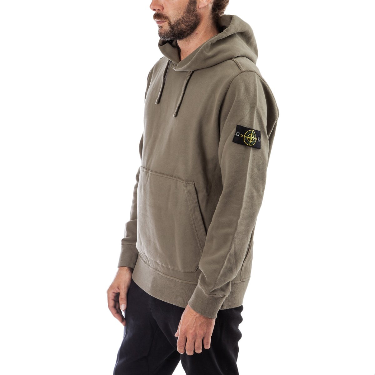 Stone Island Hooded Sweater (Oliv) - Allike Store