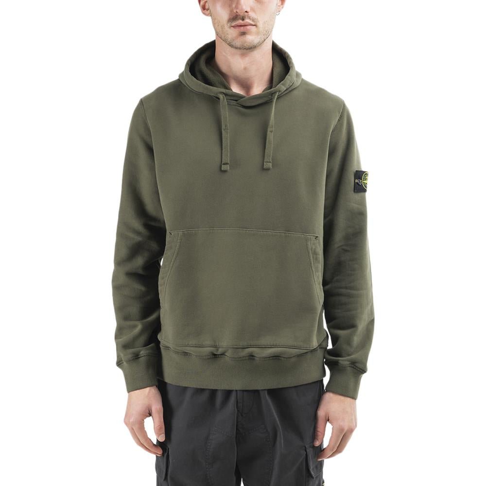 Stone island 2024 olive green hoodie