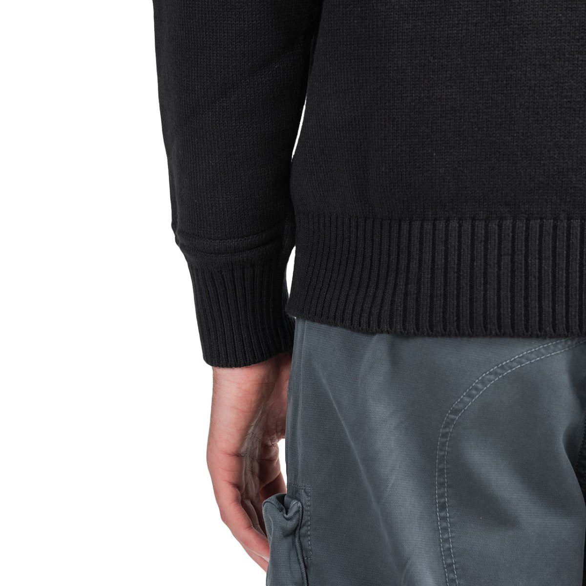 Stone Island Knitted Turtleneck (Schwarz) - Allike Store