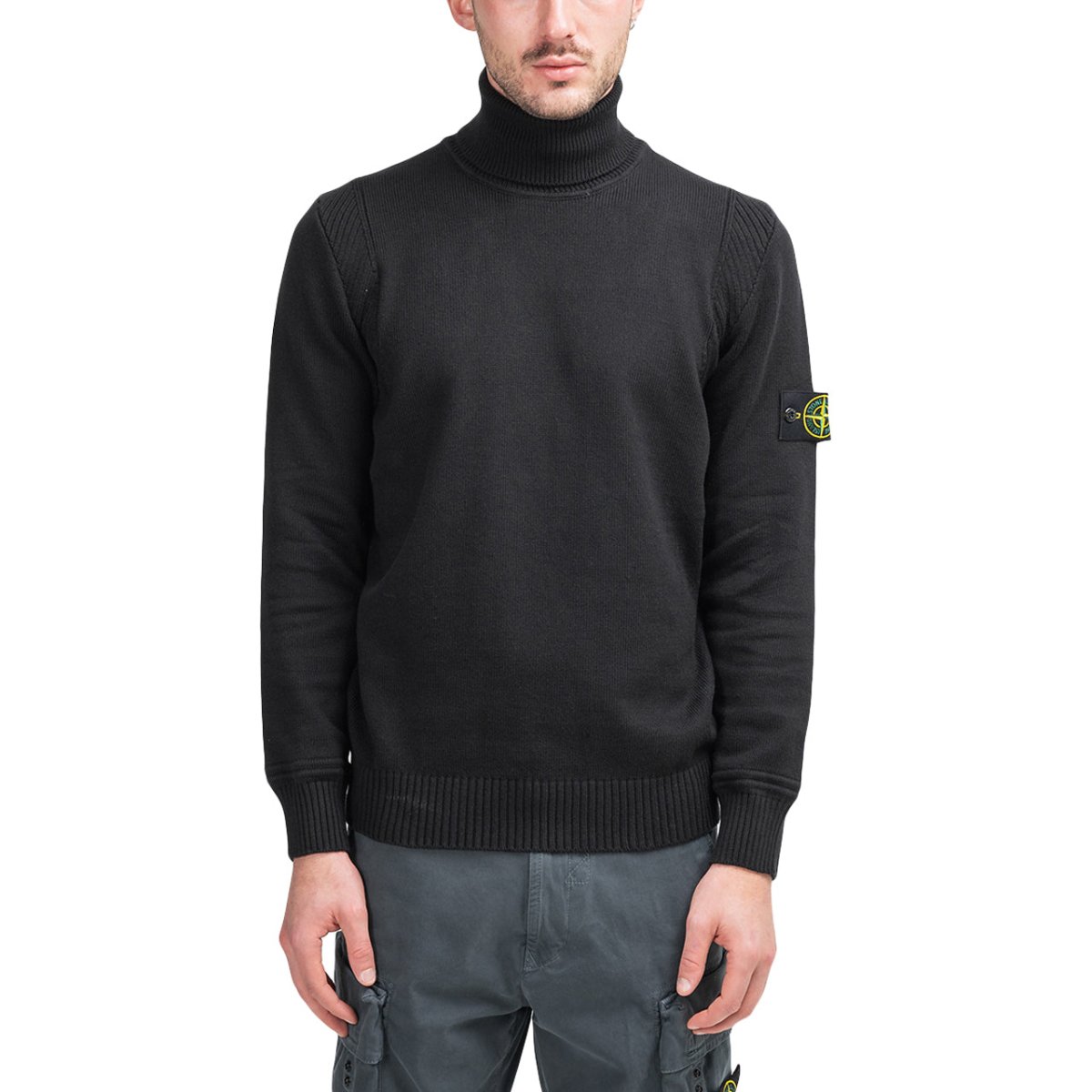 Stone Island Knitted Turtleneck (Schwarz) - Allike Store