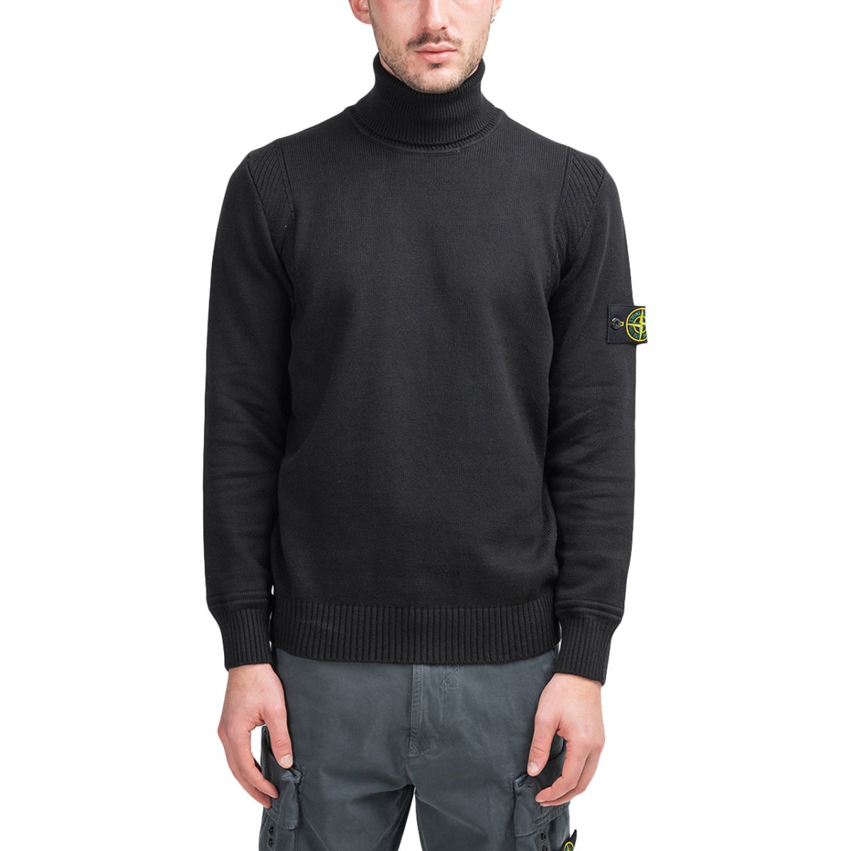 Stone Island Knitted Turtleneck (Schwarz)  - Allike Store