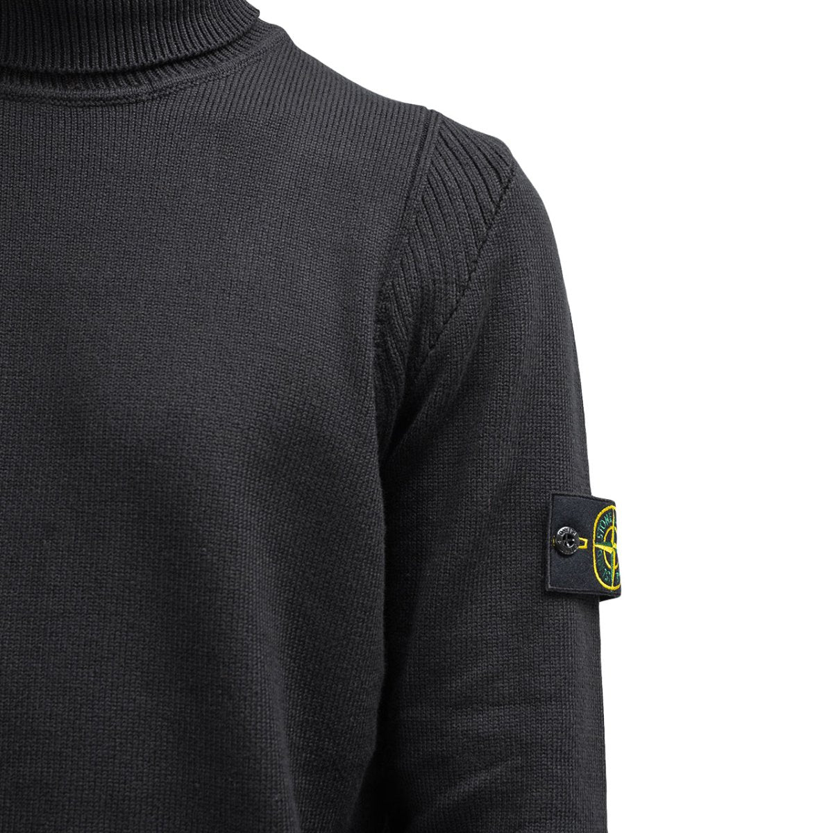 Stone Island Knitted Turtleneck (Schwarz) - Allike Store