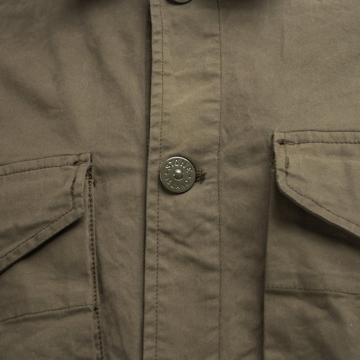 Stone Island Overshirt 'Ghost Piece' (Olive) - Allike Store
